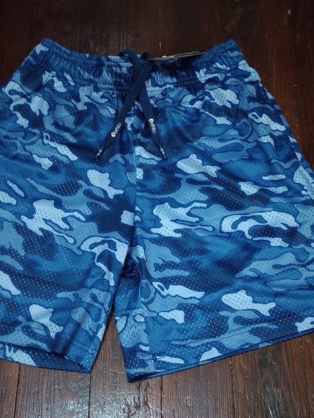 🥰3/$25 NWT ETHIKA BLUE CRUSH  Camo Athletic Mesh Shorts. Unisex